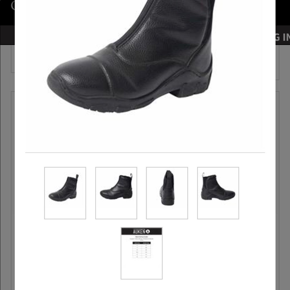 Kids Auken Riding Boots- Size 1 - Picture 7 of 7